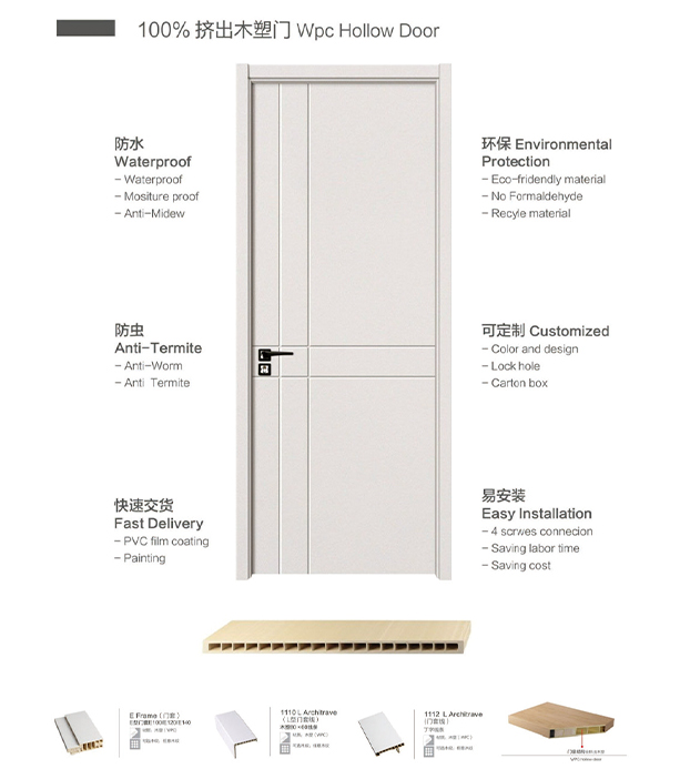 Craftsperson inspecting a wooden door